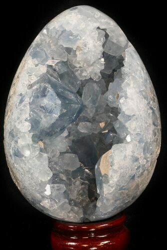 Crystal Filled Celestine (Celestite) Egg #41697